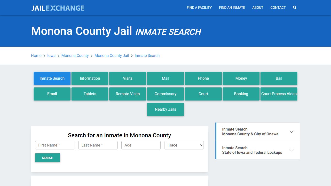 Monona County Jail, IA Inmate Search: Roster & Mugshots